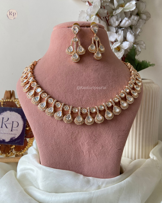 Anisha Moissanite Kundan Necklace sets