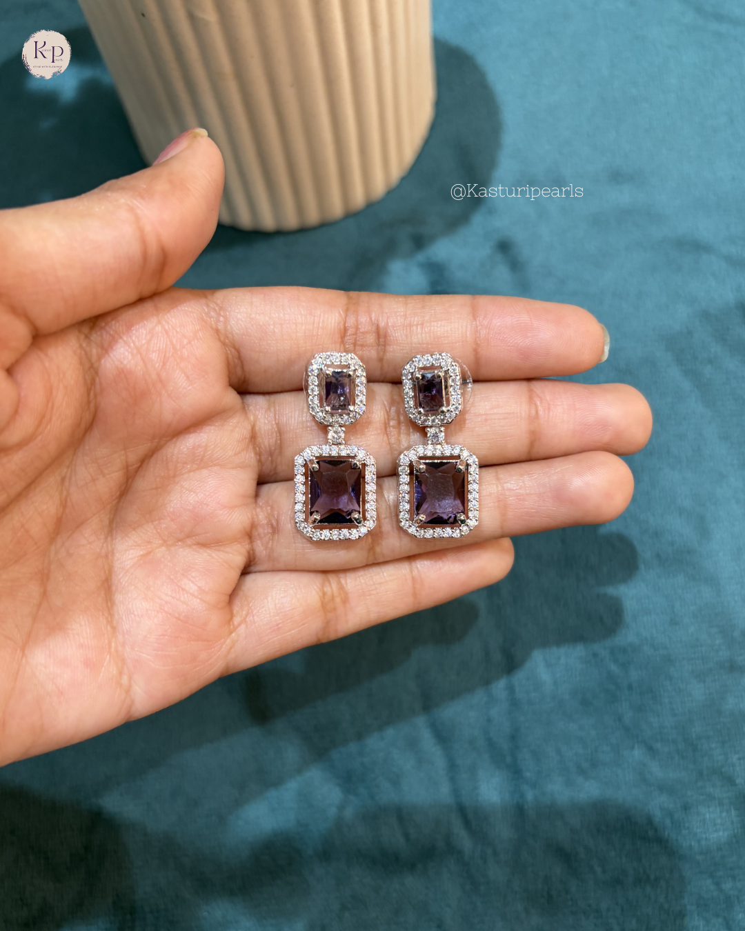 Anne Purple AD Earrings