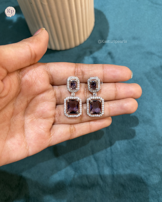 Anne Purple AD Earrings