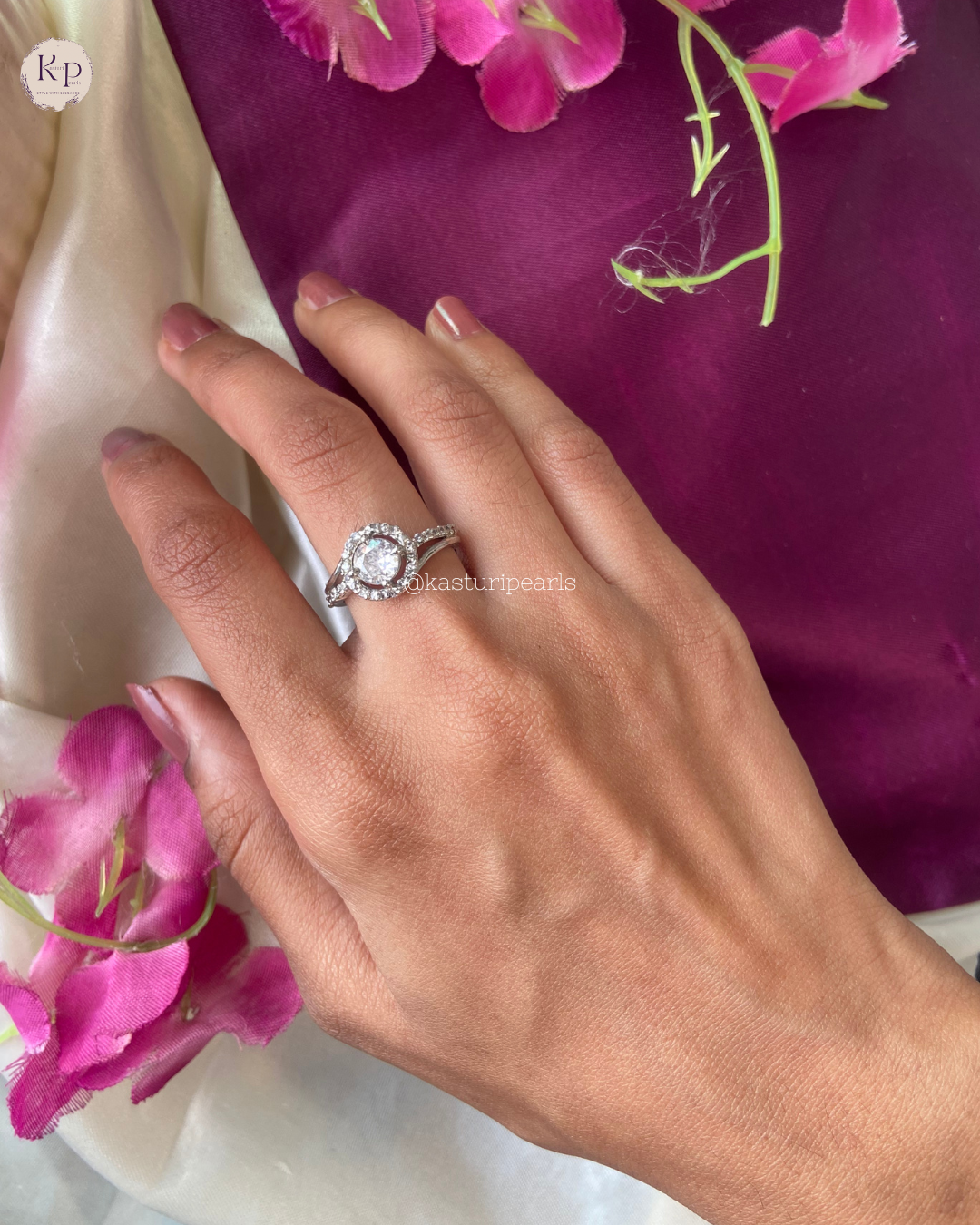 Antima American Diamond Ring