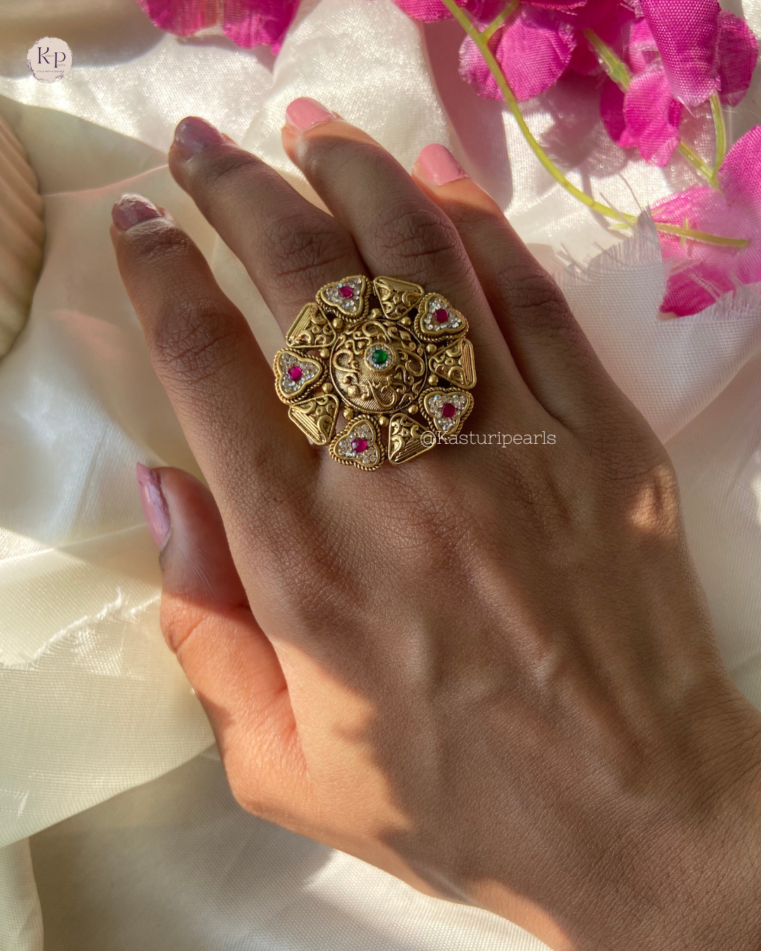 Anushka Antique Copper Ring