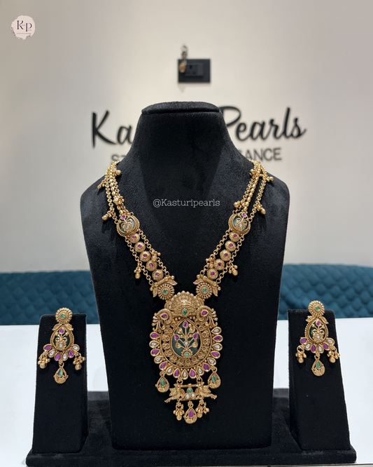 Arya Antique Heritage long Necklace set