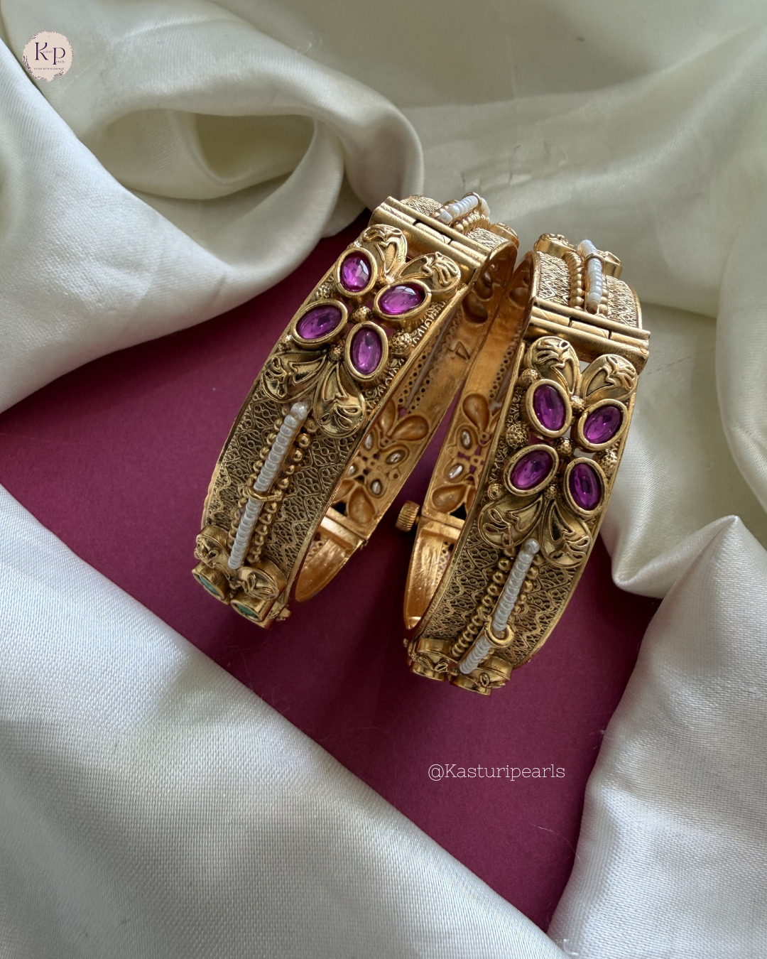 Bina Antique Brass Bangles