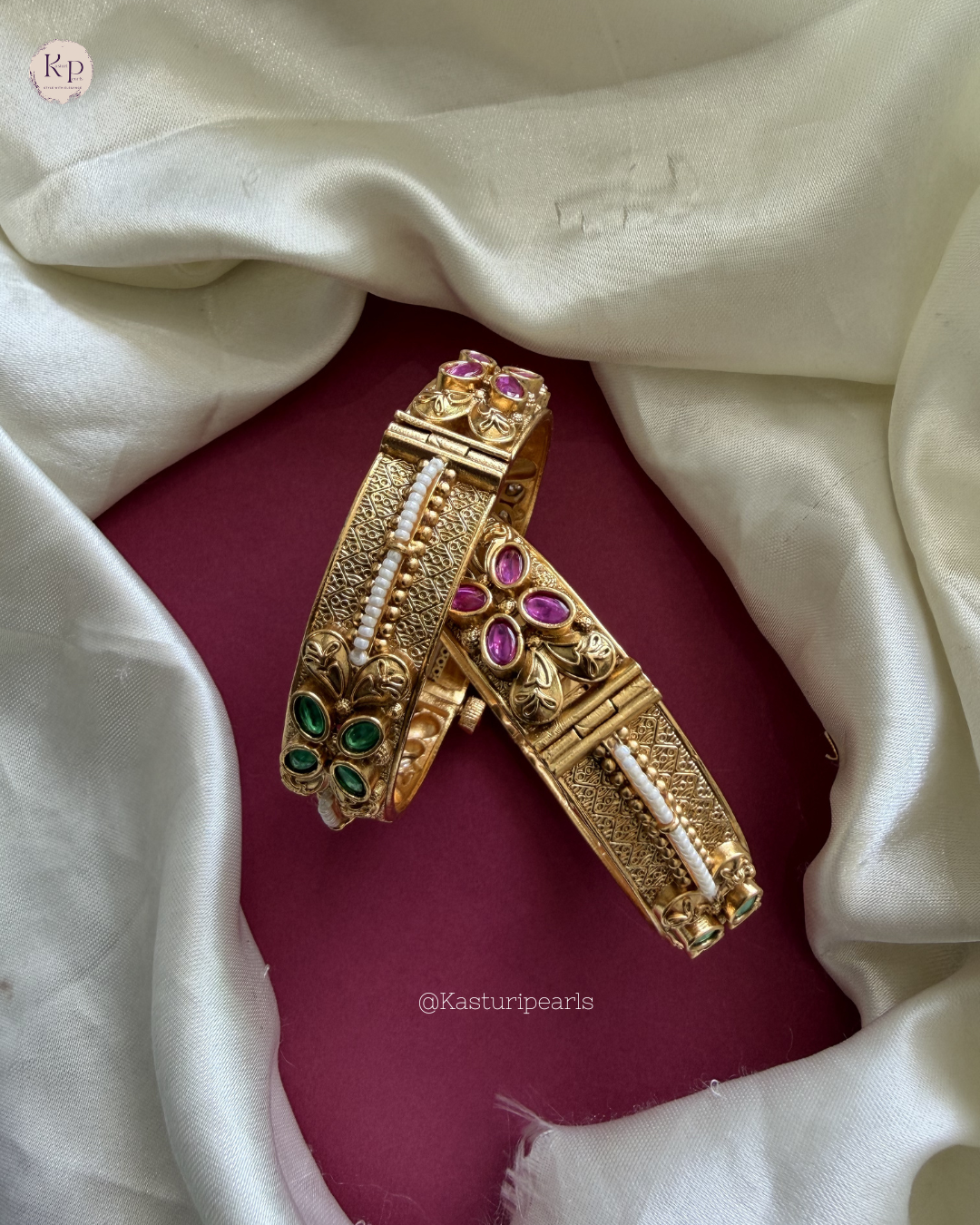Bina Antique Brass Bangles