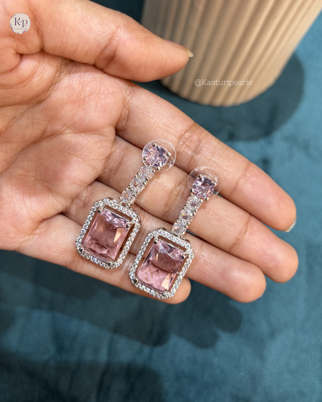 Chaitra Light Pink Earrings