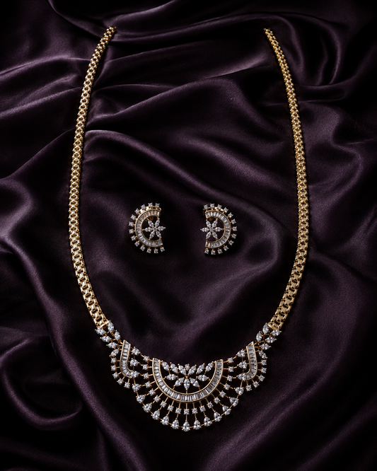 Sahara gold polish neckset