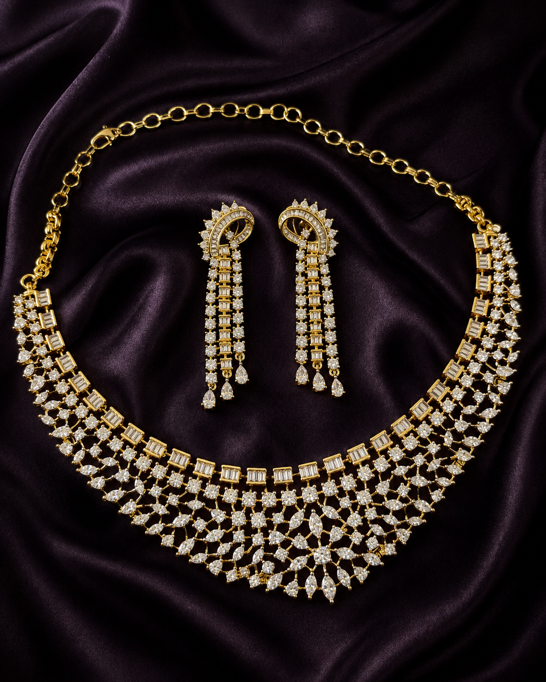 Godavari gold polish neckset