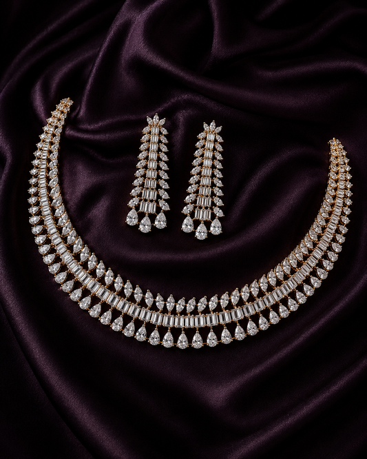 Medha Gold polish Necklace set