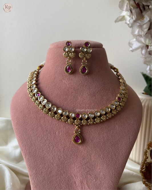Dhara Antique coper Neckset