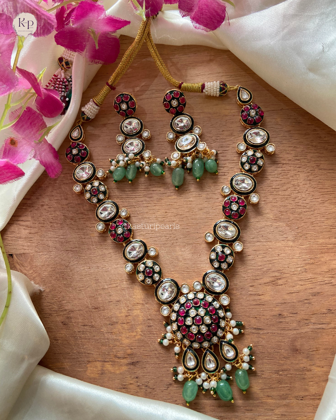 Dhrumi Polki Kundan Necklace set