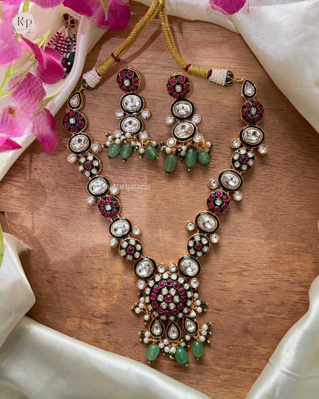 Dhrumi Polki Kundan Necklace set