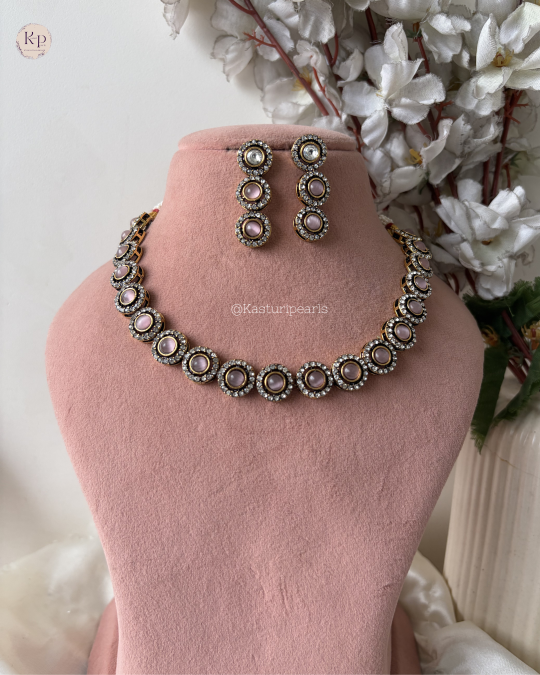 Faria Mehendi Polish Kundan neckset