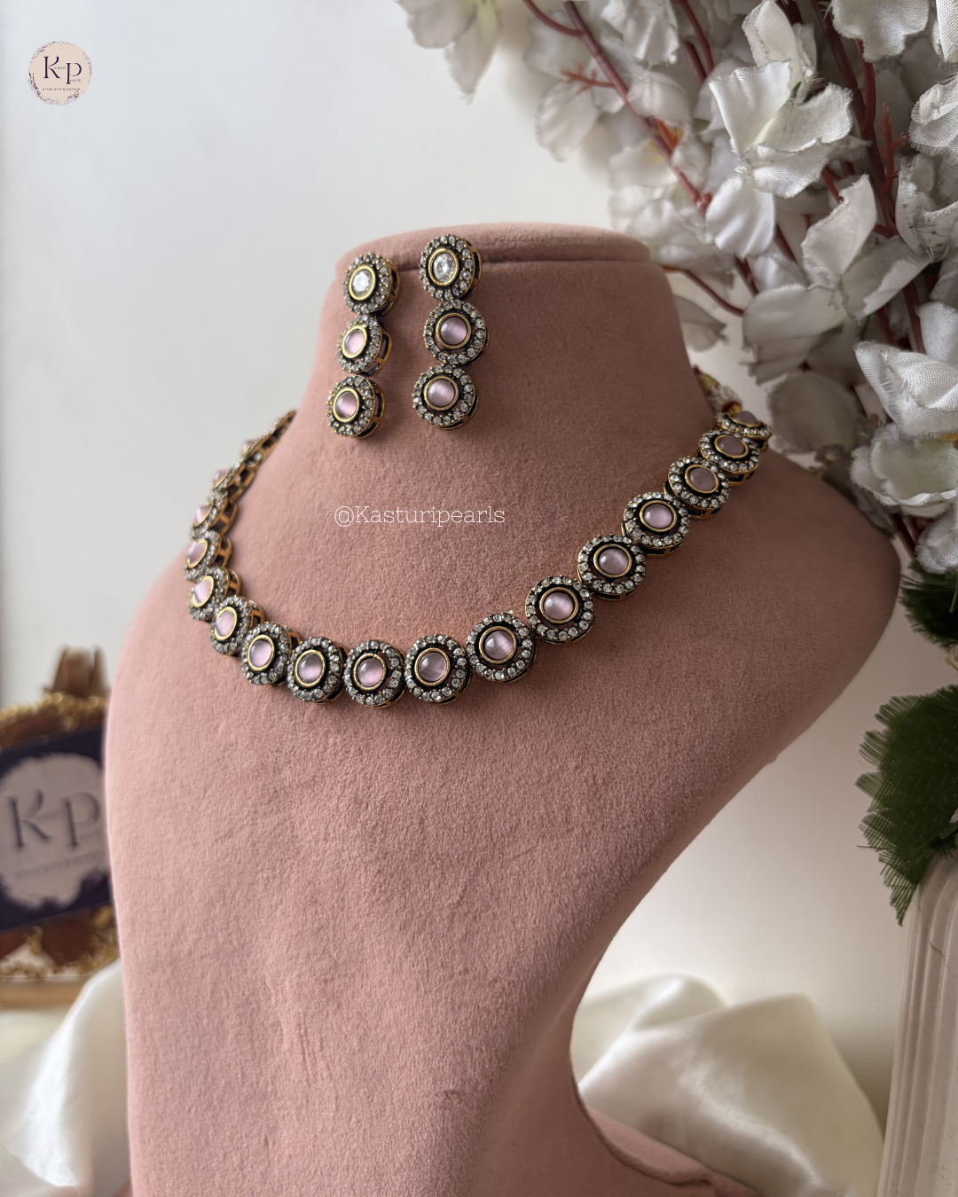 Faria Mehendi Polish Kundan neckset