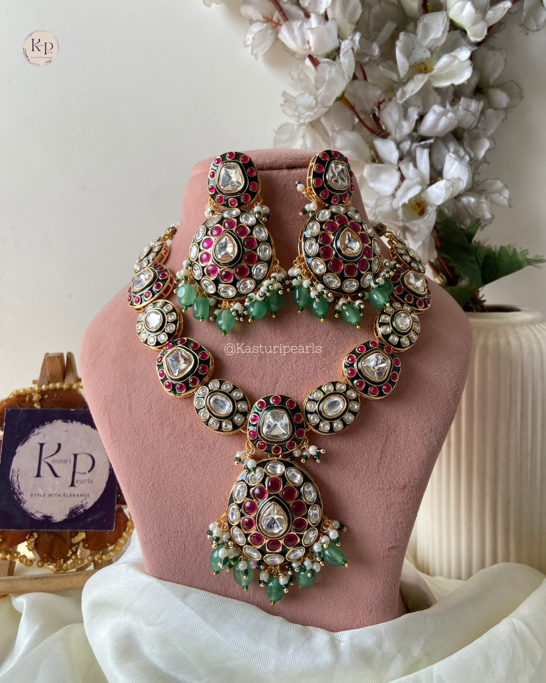 Fariya Polki Kundan Necklace set
