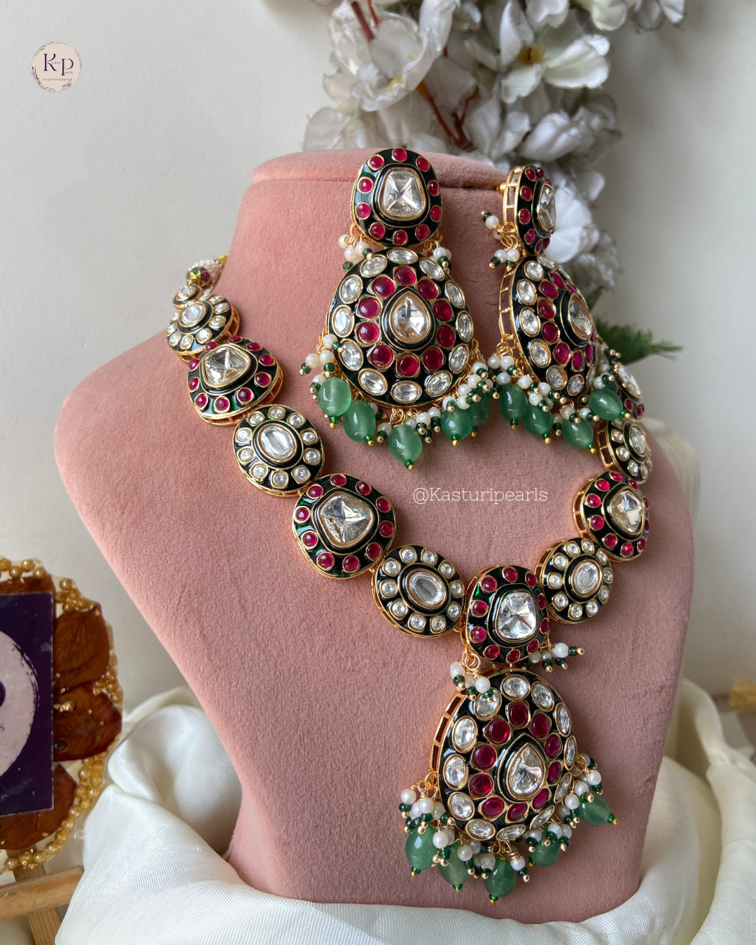 Fariya Polki Kundan Necklace set