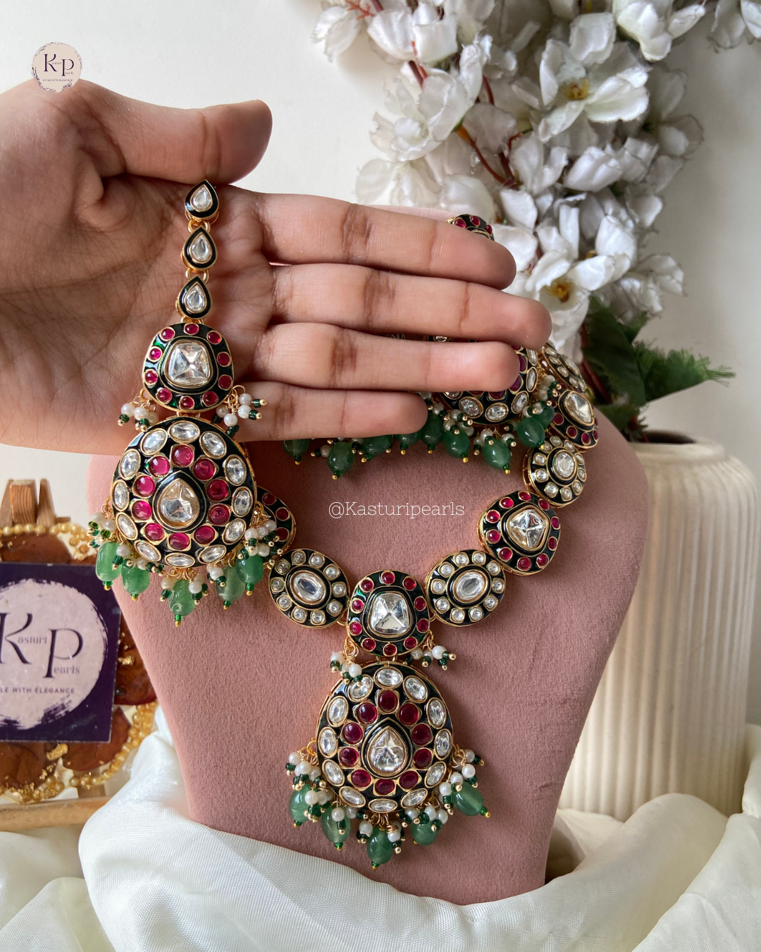 Fariya Polki Kundan Necklace set