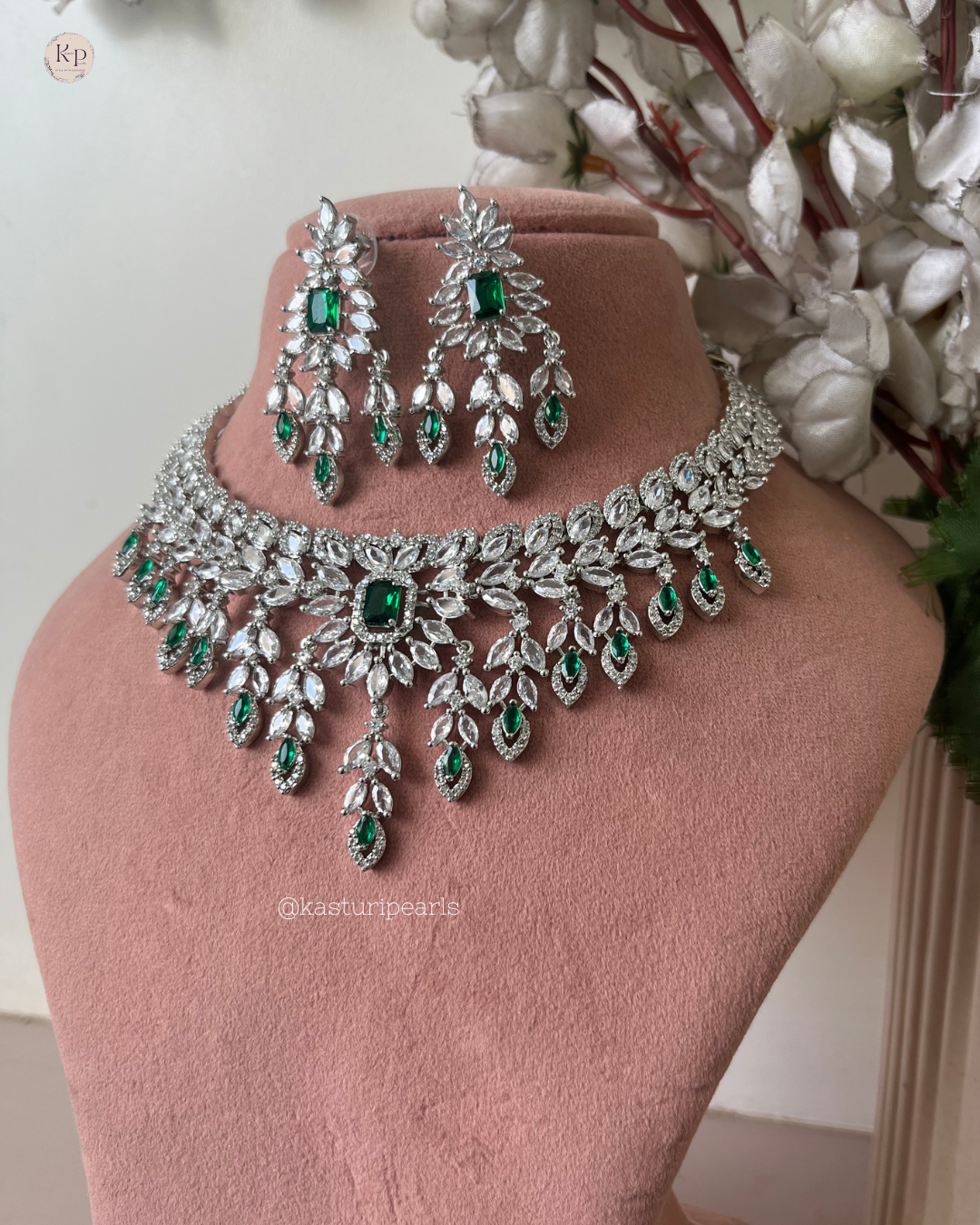 Garima Green AD Neckset