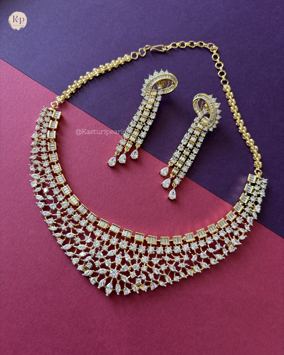 Godavari gold polish neckset