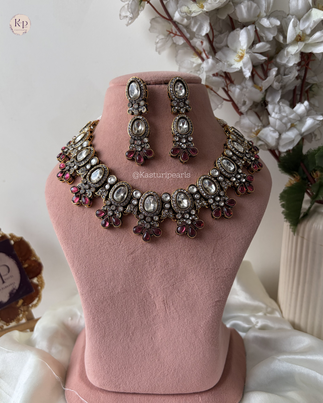 Hania Mehendi Polish Kundan Neckset