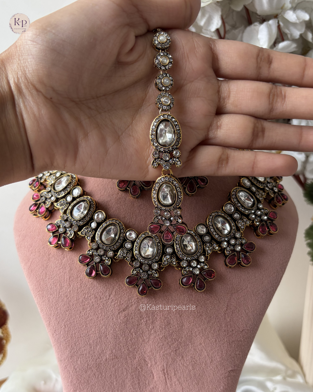 Hania Mehendi Polish Kundan Neckset