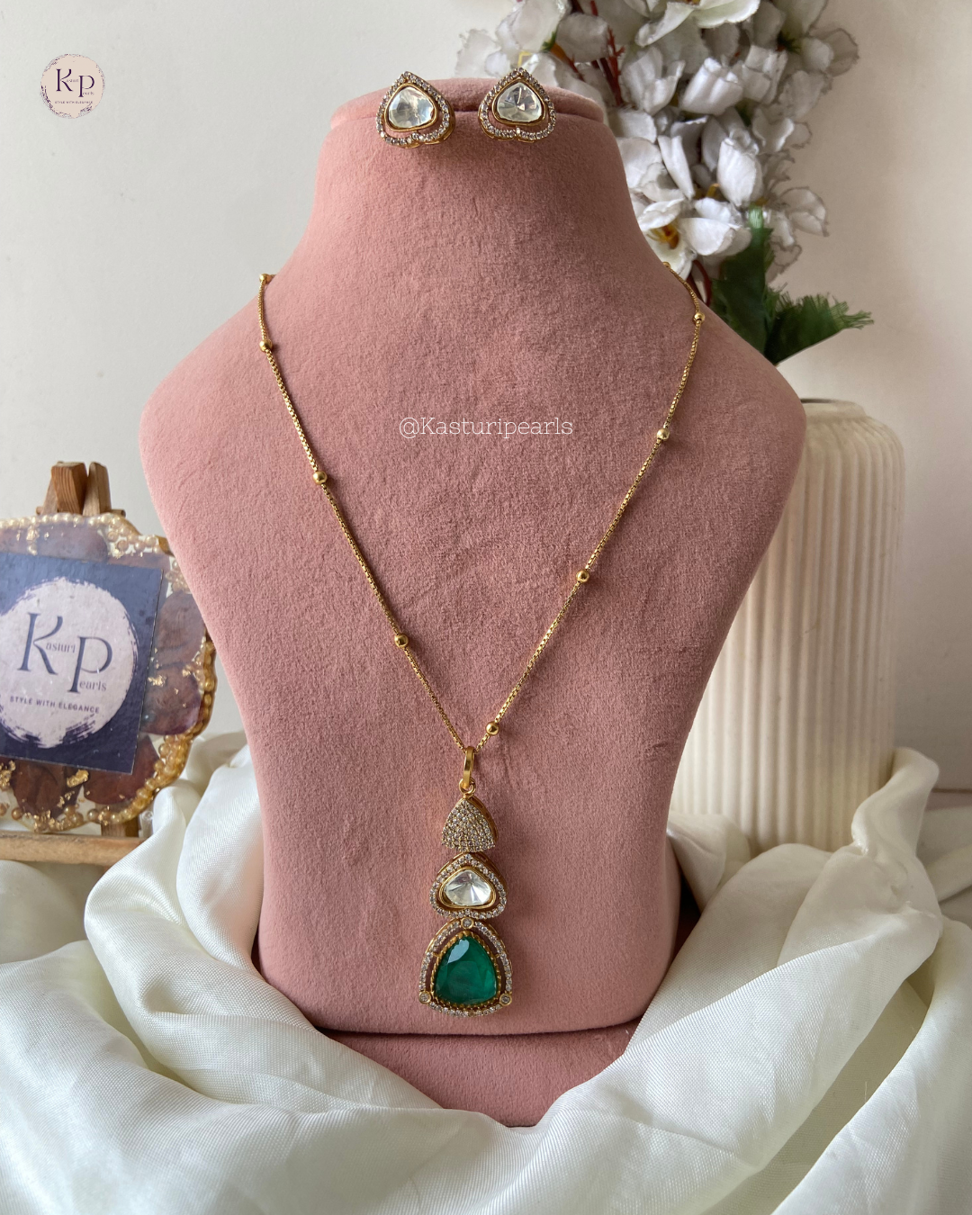 Hiral Polki Kundan chain Necklace