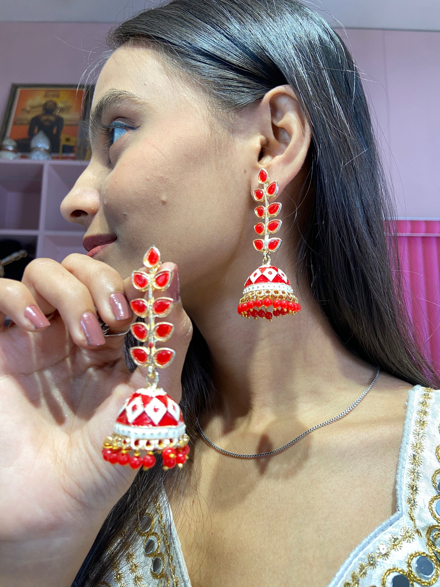 Sahiba Kundan Earrings