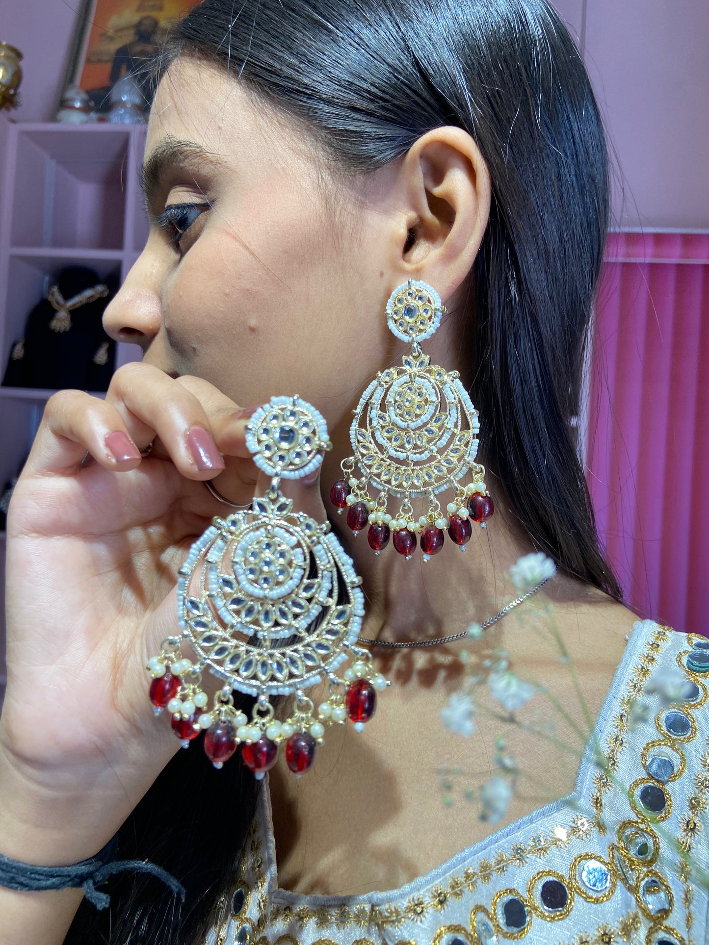 Kreena kundan chandbali