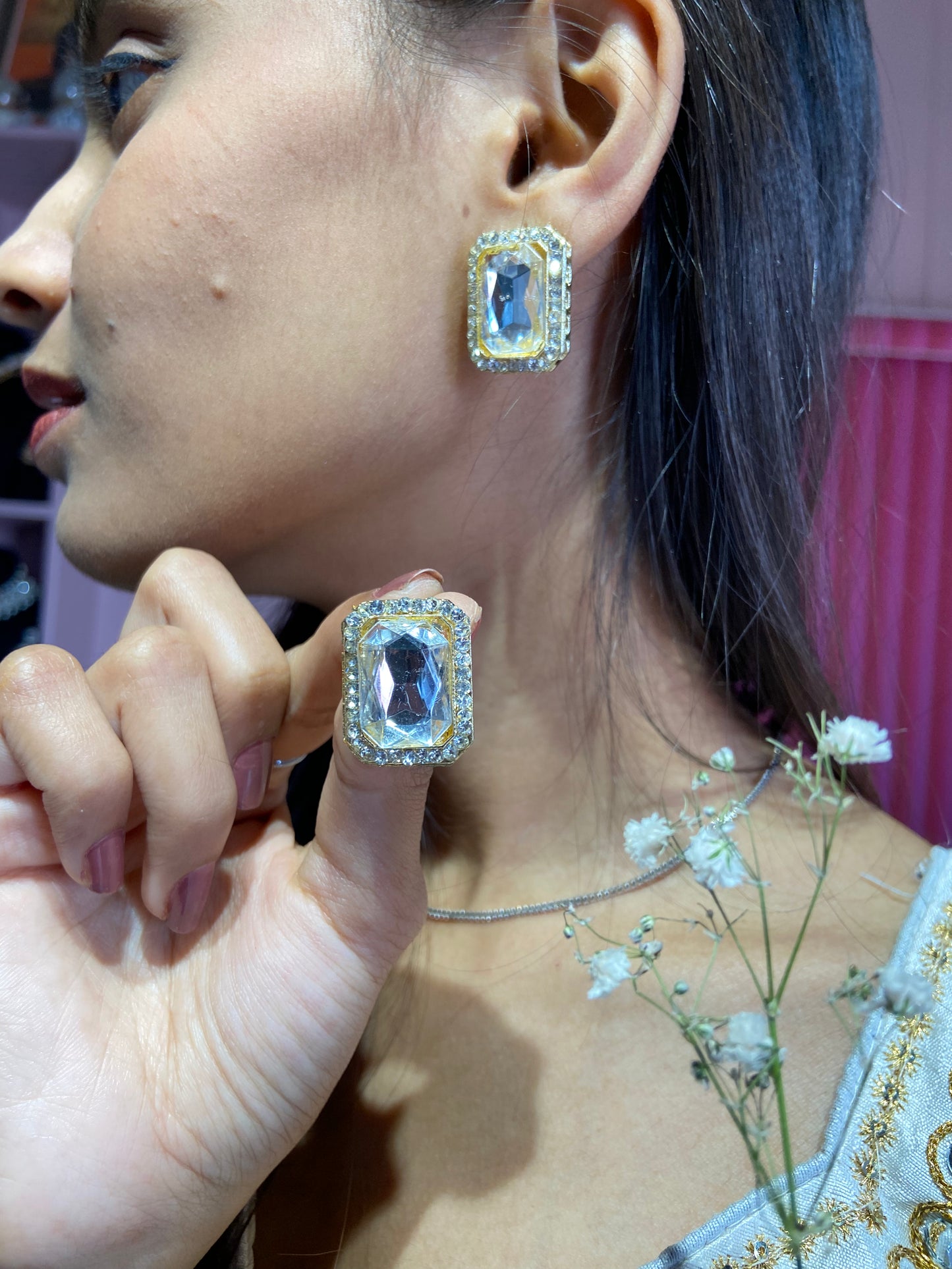 Himanshi Kundan Earrings