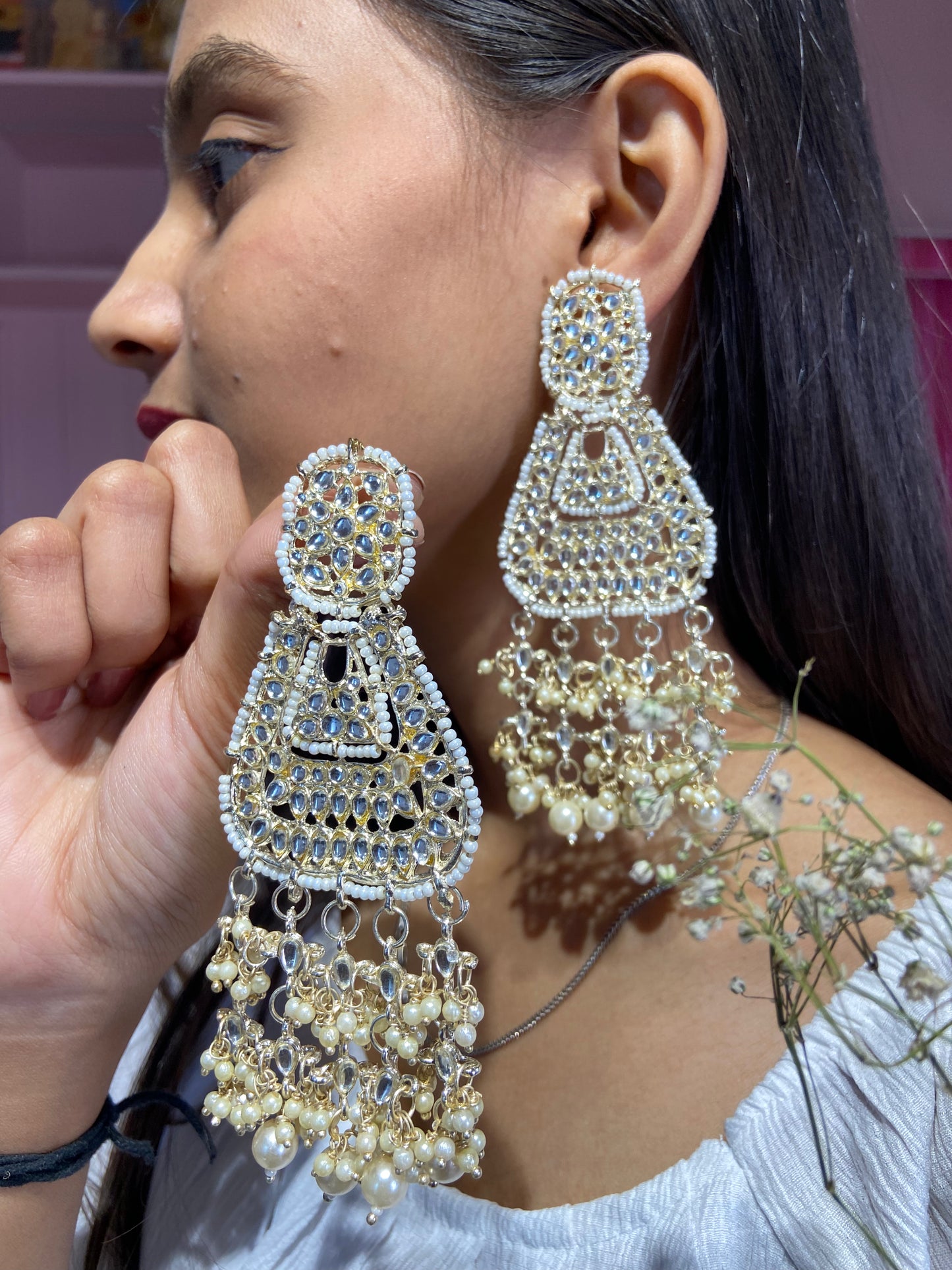 Lakshita kundan Earrings