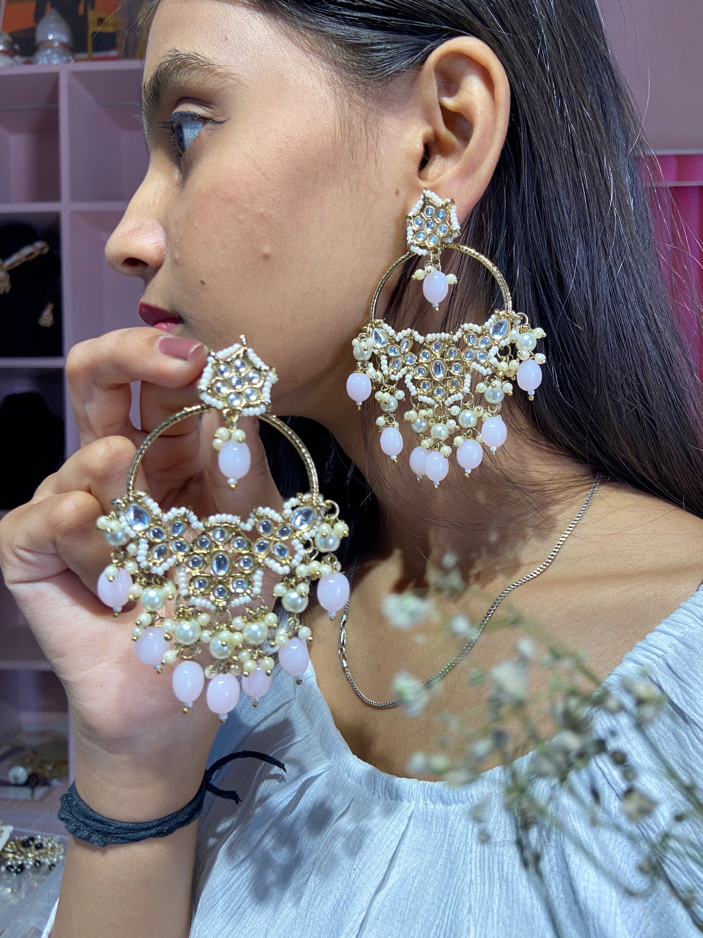 Jeel  Kundan earrings