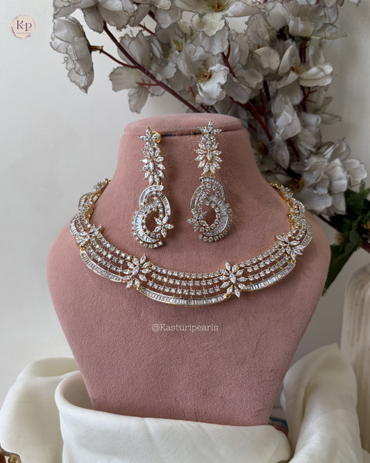Ishani gold polish Necklace set