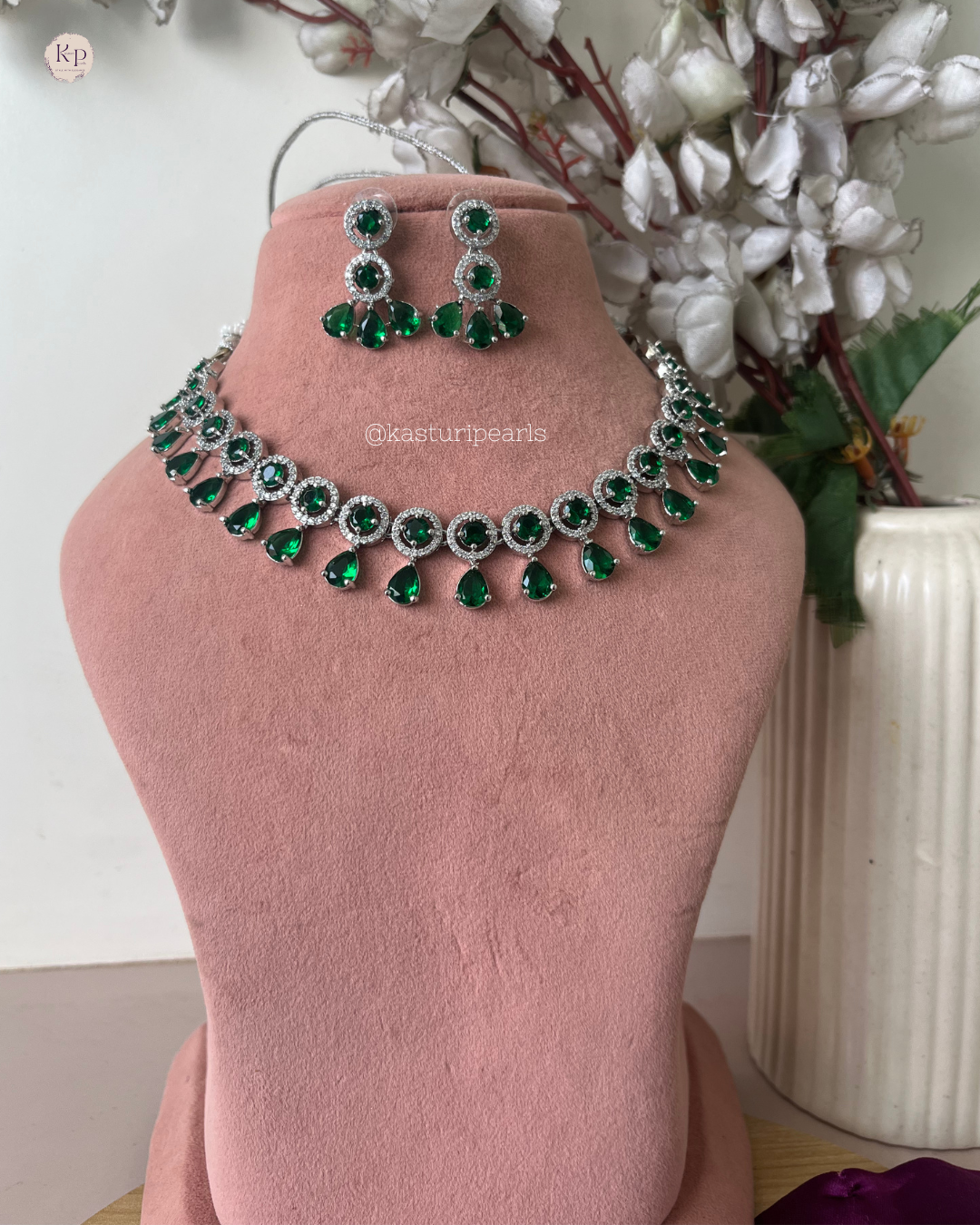 Jigyasa Green AD Neckset