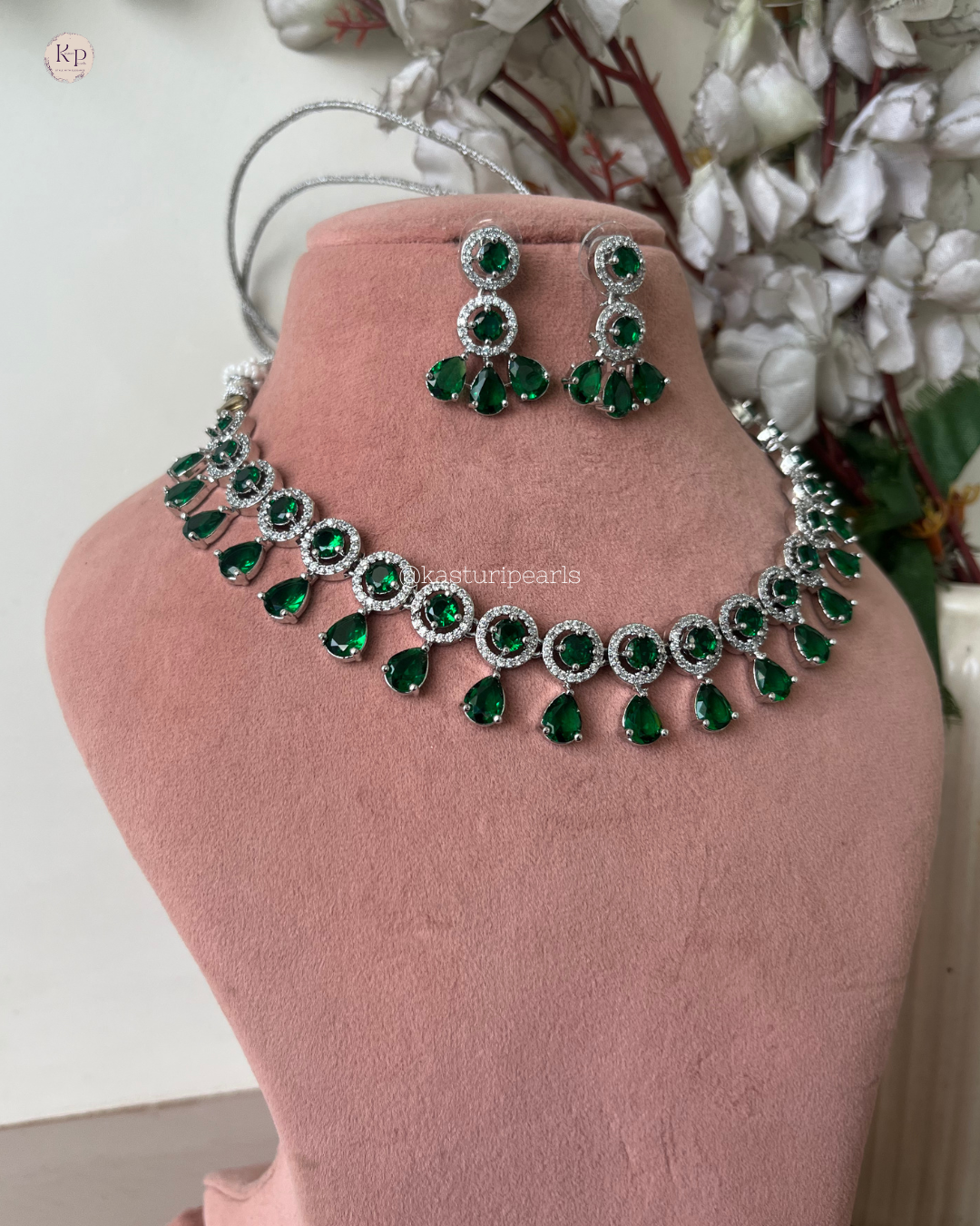 Jigyasa Green AD Neckset