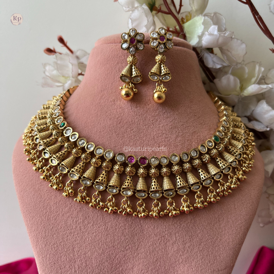 Jivika Antique Copper Neckset