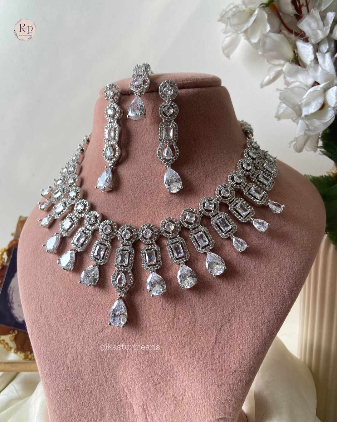 Kartika Ivory AD Necklace set