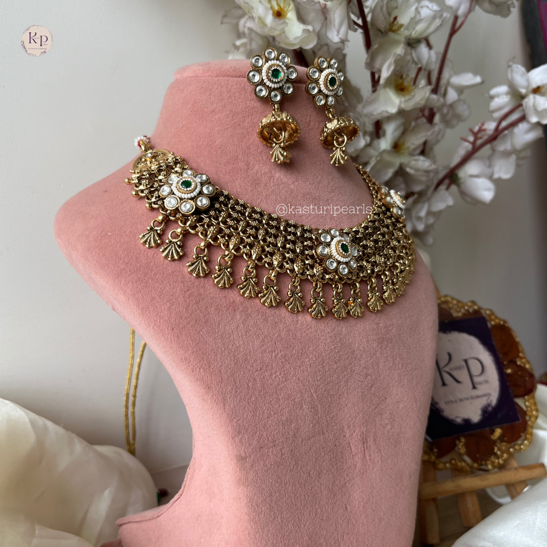 Krita Antique brass Copper Necklace set