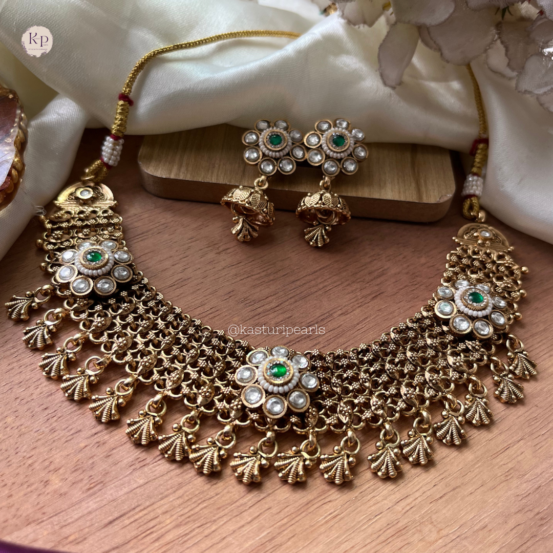 Krita Antique brass Copper Necklace set