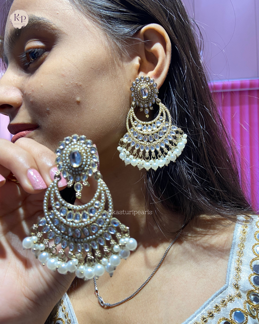 Kruti Kundan Earrings
