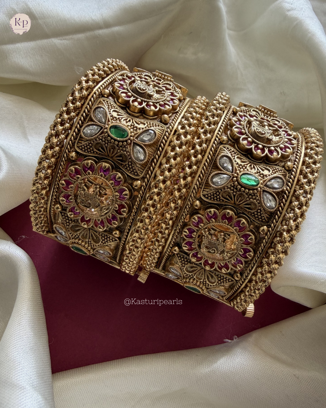 Lavanya Antique Brass Bangles