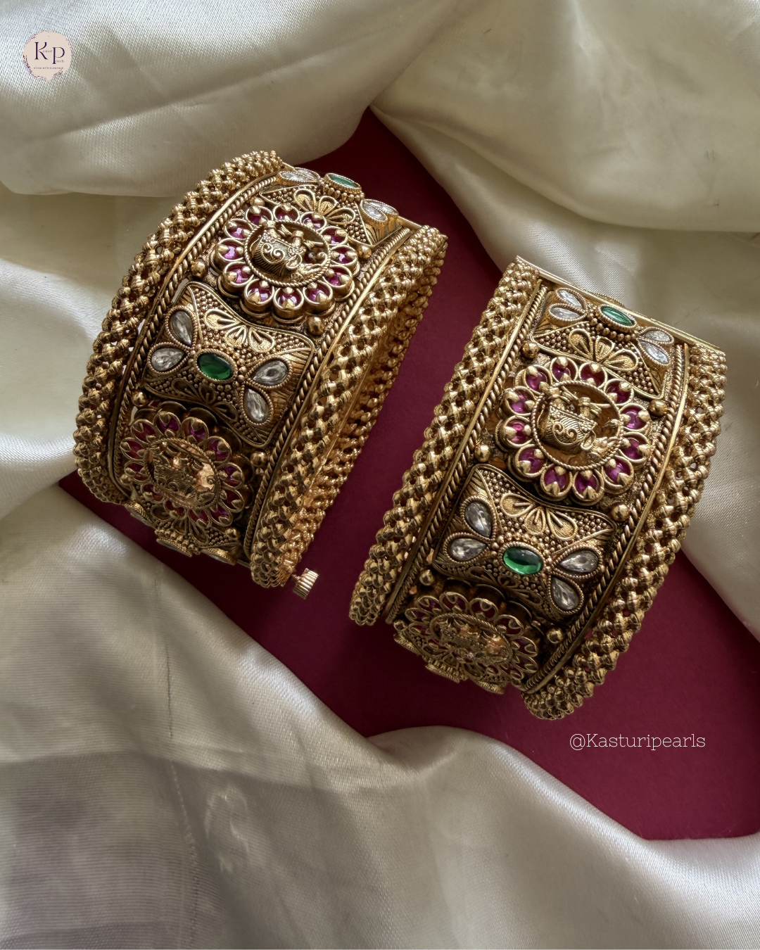 Lavanya Antique Brass Bangles