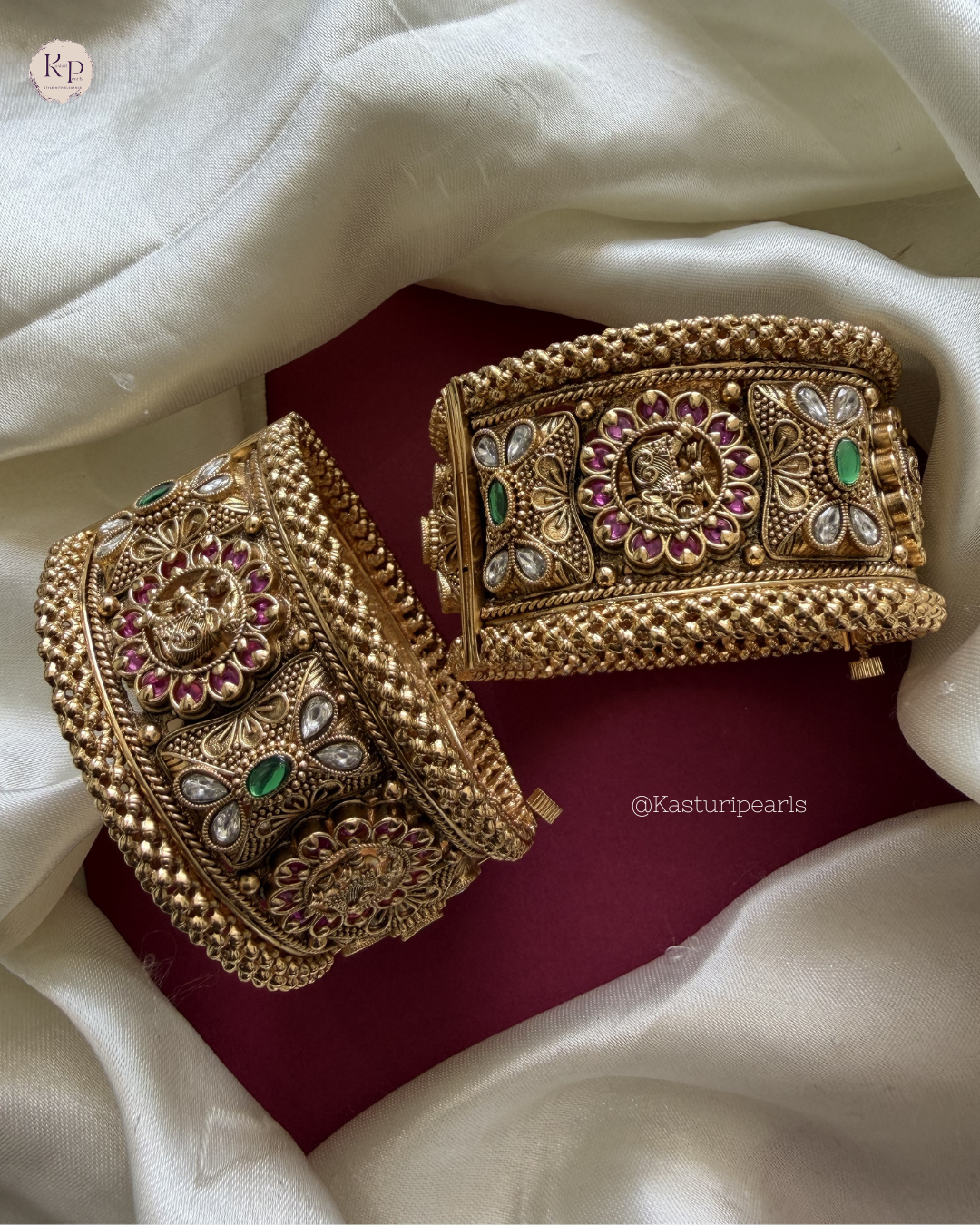 Lavanya Antique Brass Bangles