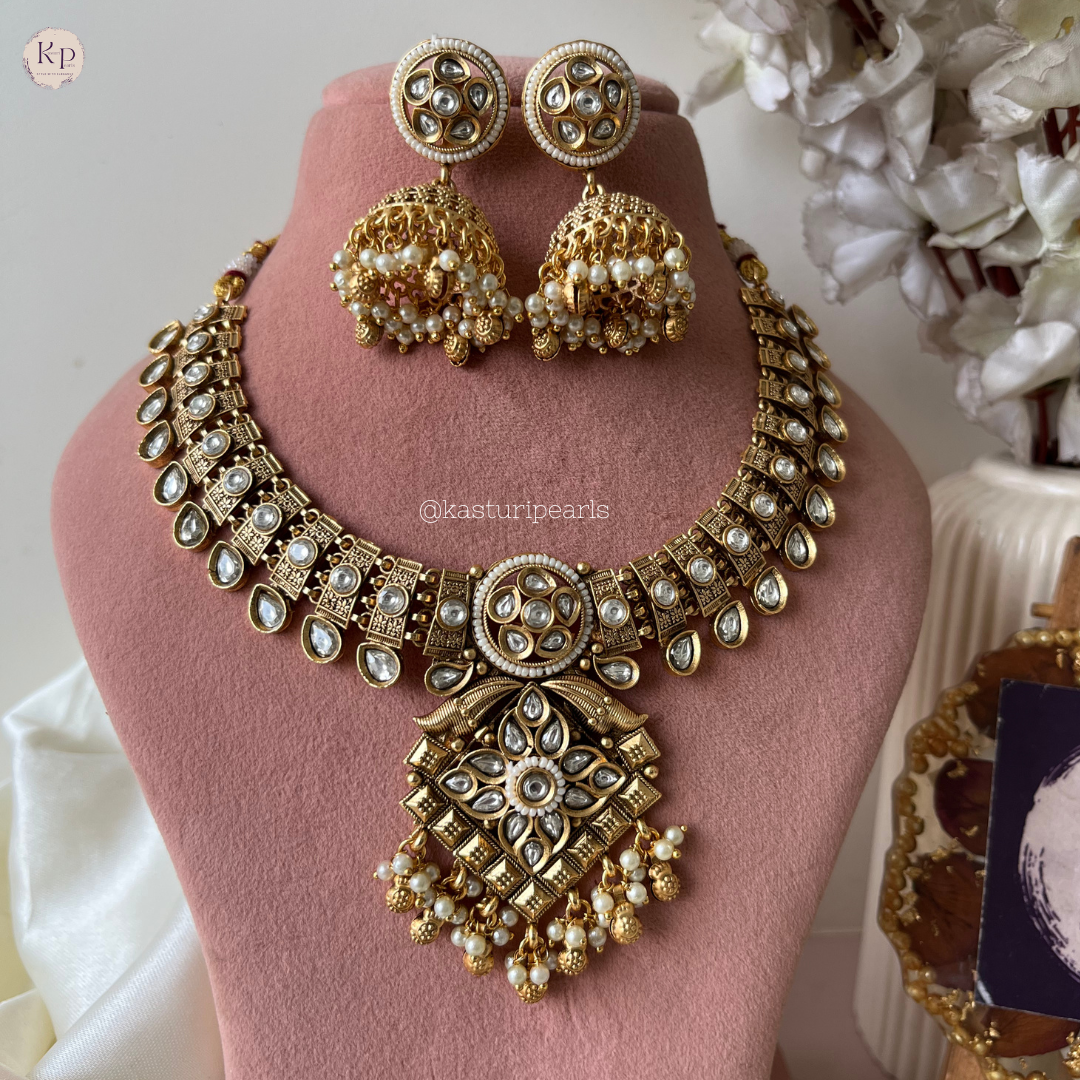 Madhu Antique Copper Rajwada Neckset