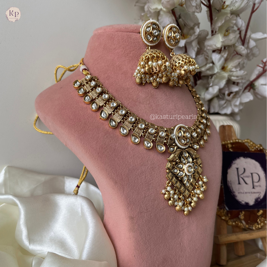 Madhu Antique Copper Rajwada Neckset