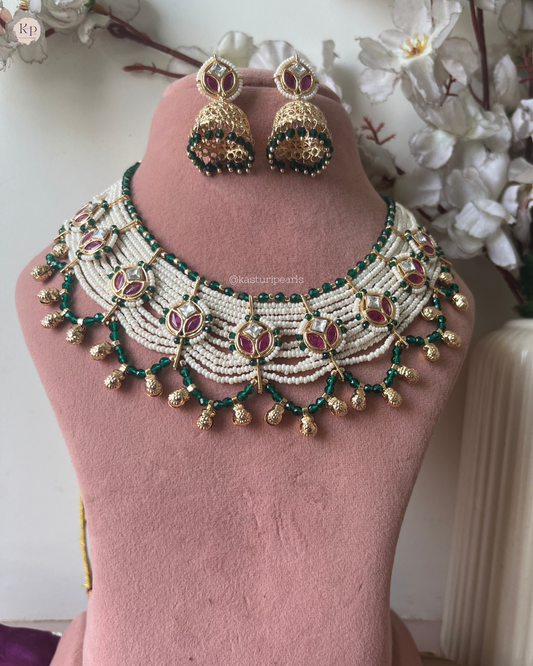 Mahek Moti Necklace set