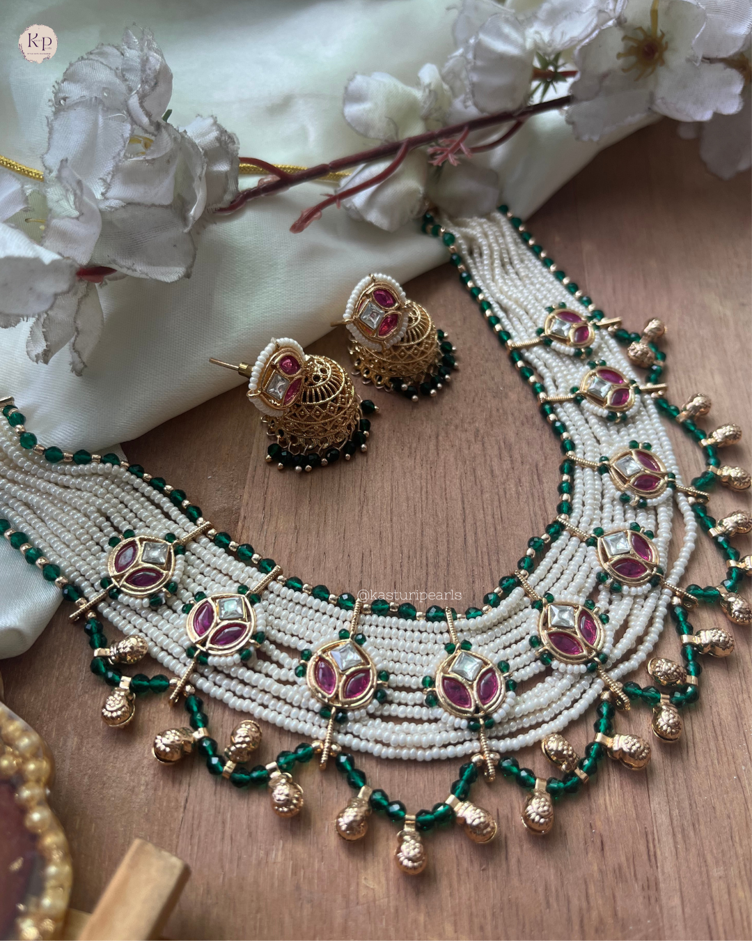 Mahek Moti Necklace set