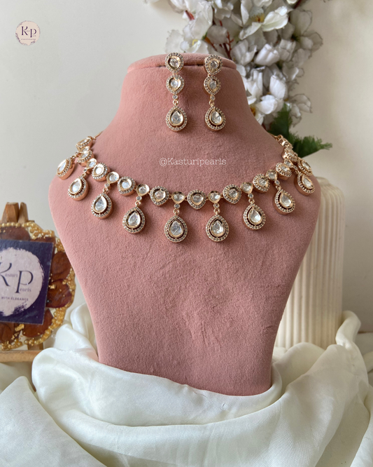 Maniya Mehndi polish AD Necklace sets