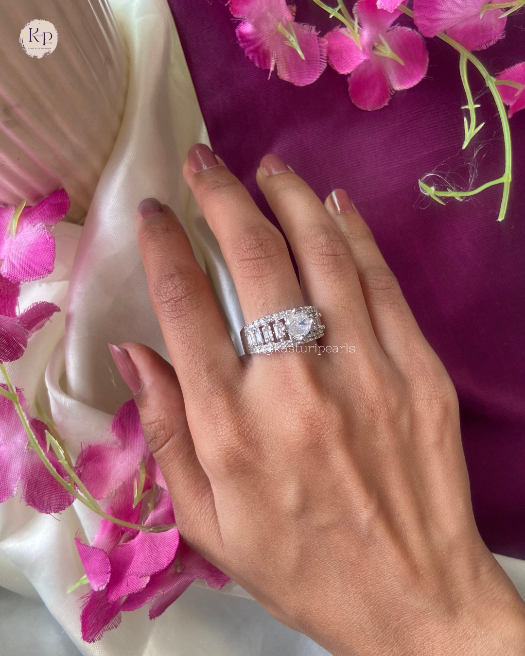 Manju American Diamond Ring