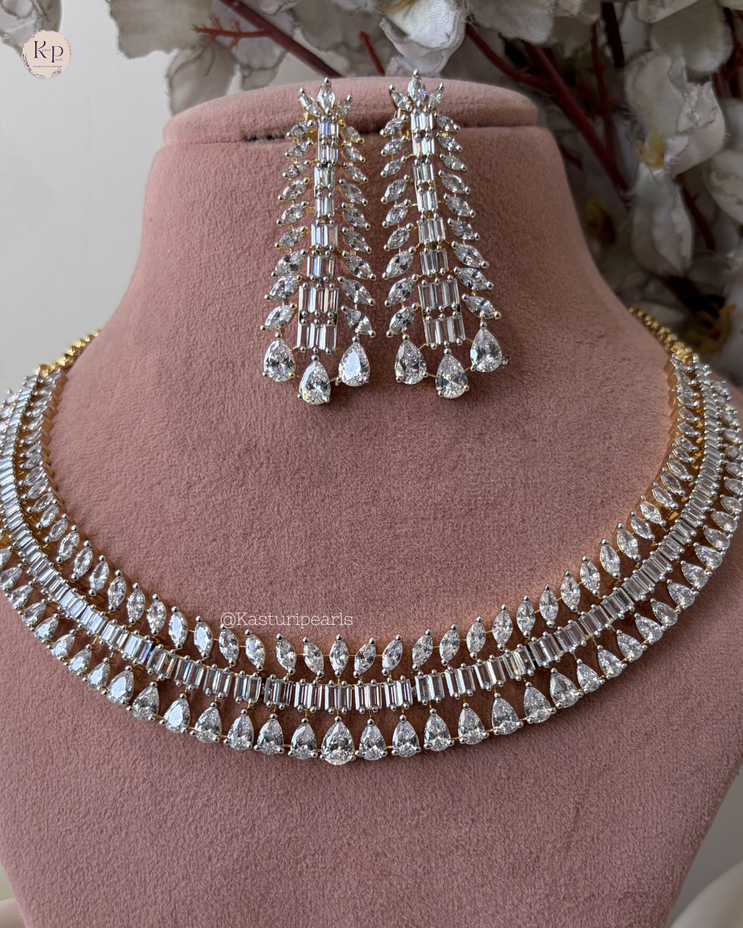Medha Gold polish Necklace set