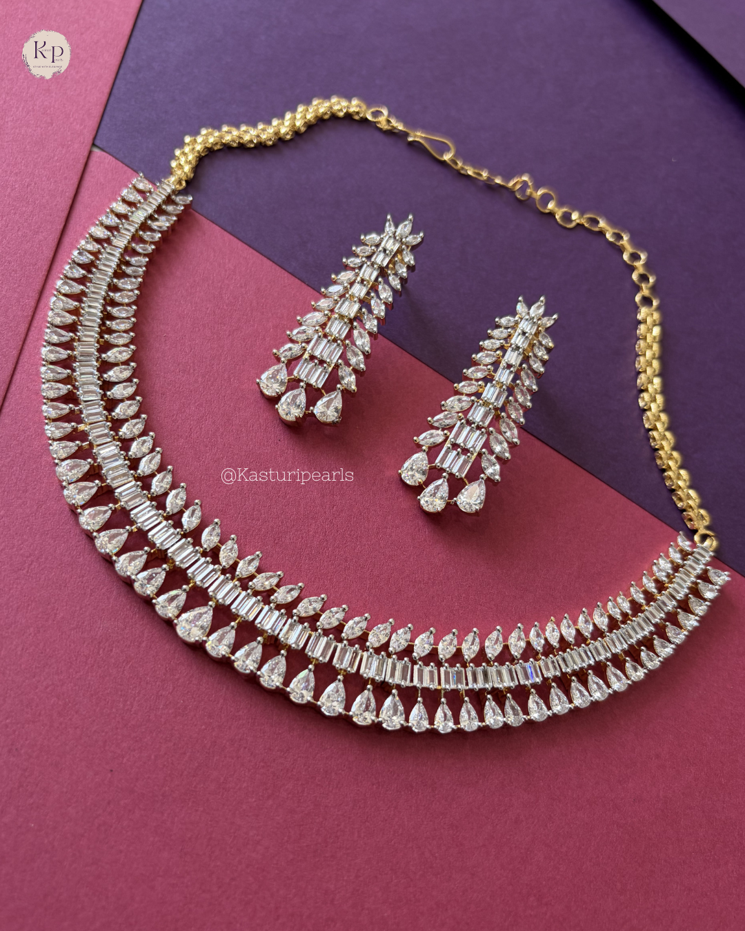 Medha Gold polish Necklace set