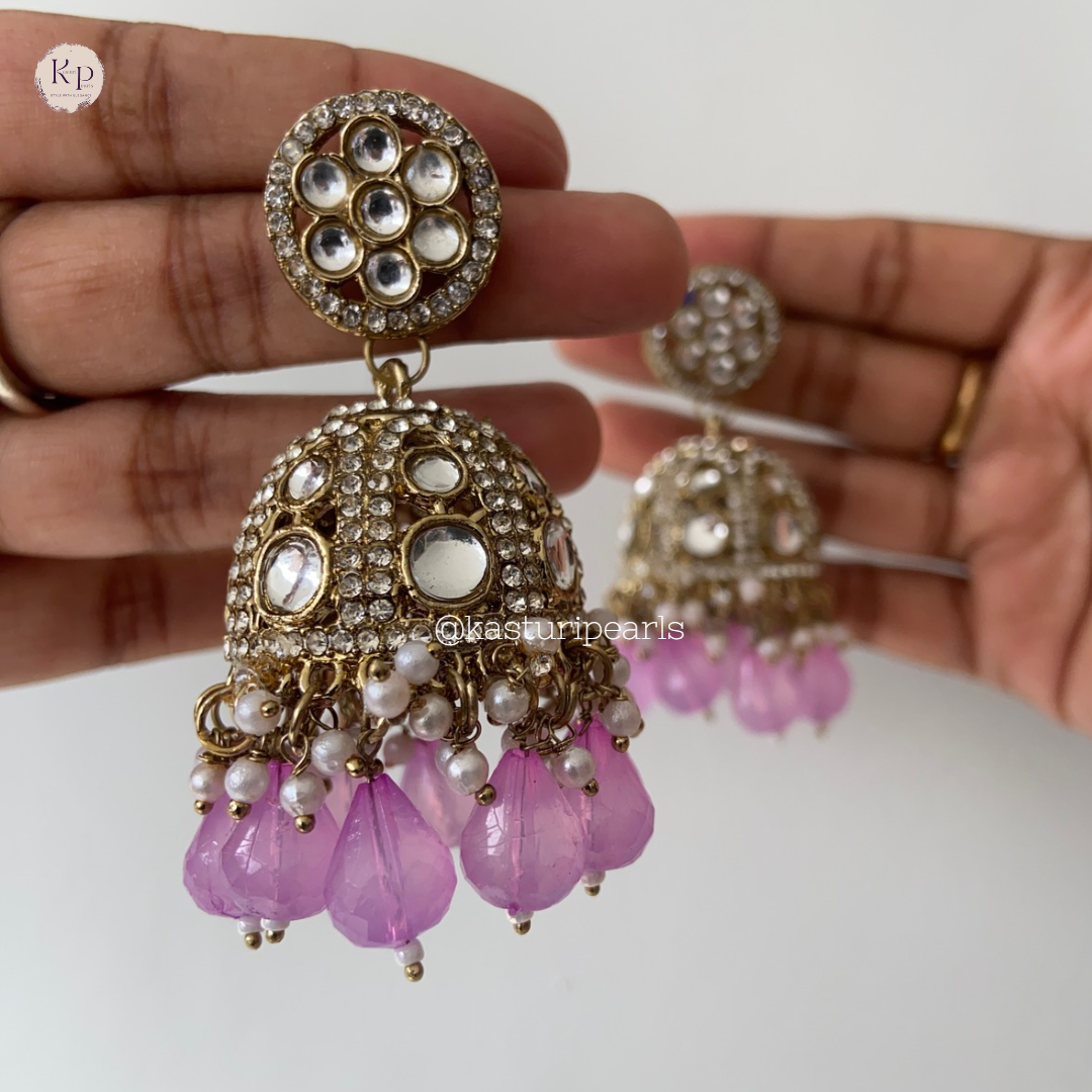 Minie Polki kundan Jhumki